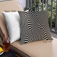 thumbnail image 1 of Ahgly Company Abstract Stripe Pattern Outdoor Throw Pillow, 18 inch by 18 inch, 1 of 6