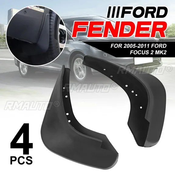 4pcs Front and Rear Mudflap Fender Mud Guard Splash Flaps for Ford Focus 2 MK2 MK2.5 Hatchback 2005-2011 2008 2007 2006 Body Kit