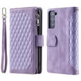 thumbnail image 2 of for Samsung Galaxy A26 5G Crossbody Wallet Case Flip Stand PU Leather RFID Blocking Card Slots Shockproof Magnetic Closure Zipper Pocket with Detachable Hand Strap&Shoulder Strap Cover, Purple, 2 of 11