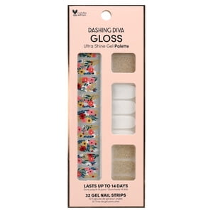 Dashing Diva Gloss Gel Nail Polish Strips, Wallflower Frenzy