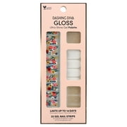 Dashing Diva GLOSS Ultra Shine Gel Palette, Wallflower Frenzy, 32ct, Nail Stickers