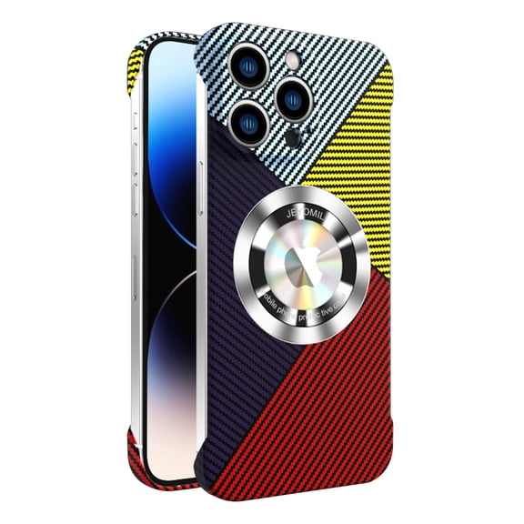 for Apple iPhone 11 Pro Max Magnetic Case Cover, Wireless Charging Camera Lens Protector Ultra Slim Fit Carbon Fiber Lightweight Phone Case for Apple iPhone 11 Pro Max - Red