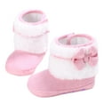 thumbnail image 3 of lnmuld Winter Boots for Girls Boots for Toddlers Warm Winter Crib Shoes with Rubber Sole for Baby Girls and Boys, 3 of 7