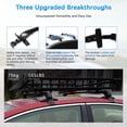 thumbnail image 4 of 43.3" Top Roof Rack Cross Bar Luggage Carrier Lock For Hyundai Veloster 12-2021, 4 of 19