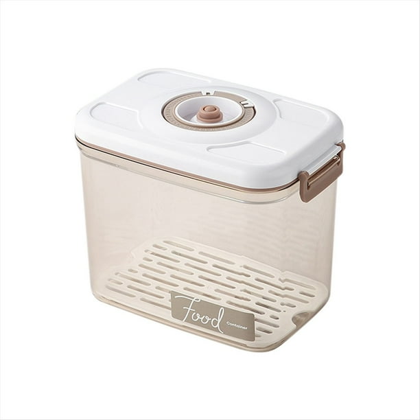 Cocina Contenedor de Almacenamiento de Alimentos de Alta Capacidad Caja de Preservación Al Vacío Caja Sellada Caja de Almacenamiento de Grano Diverso 2.7L
