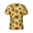thumbnail image 6 of Qekee Sunflowers Classic Fit T-Shirt Men's Shirt Men's Tight Short Sleeves for Exercise, Running, Mountaineering - Sunflowers, 6 of 9