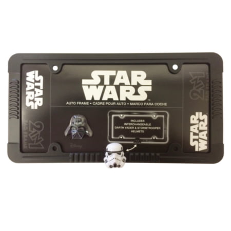 Stormtrooper Galactic Empire Star Wars Glossy Black License Plate Frame