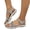 Grey, variant on Women's Lightweight Athletic Strappy Sandals Breathable Cushioned Non Slip Hiking Shoes with Adjustable Strap Brown Size 7.5