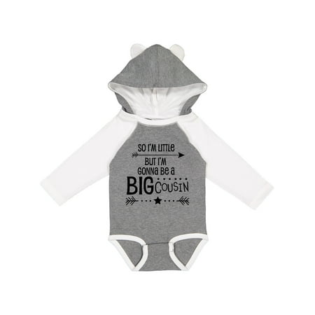 

Inktastic So I m Little but I m Gonna Be a Big Cousin Gift Baby Boy or Baby Girl Long Sleeve Bodysuit