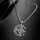 thumbnail image 4 of Collar Colgante de Acero con Nudo En Forma de Media Luna, 4 of 6