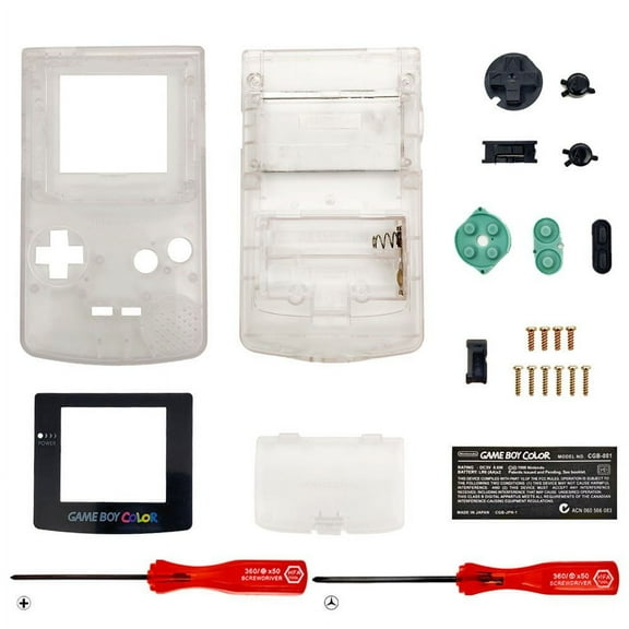 Replacement Housing for Nintendo Game Boy Color Lens GBC Shell Transparent Clear