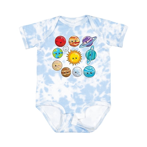 Inktastic Happy Sun Moon and Planets Boys or Girls Baby Bodysuit