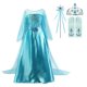 thumbnail image 1 of Vestido de princesa Elsa para niñas, disfraces de fiesta de graduación de carnaval, vestido de manga larga para niños, ropa de Reina de la nieve congelada, Vestidos5-6T Gao Jinjia LED, 1 of 2