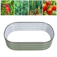 thumbnail image 1 of 304 De Acero Inoxidable Caja De La Planta De Flores Piso Abierto Levantado Kit De Cama De Jardín Plantador Levantado Cama Para Yardas Escuelas Viveros, 1 of 7