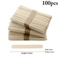 thumbnail image 1 of Coofit 100PCS Kids Ice Cream Stick DIY Safe Creative Wooden Popsicle Stick Ice Pop Stick, 1 of 10