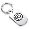 thumbnail image 1 of Stainless Steel Iron Man Dog Tag Keychain Circle Ring, 1 of 2