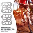 thumbnail image 1 of 2 uds adaptadores de plataforma de Pedal sin clip para bicicleta para pedales SPD KEO (Ti Color), 1 of 4