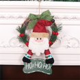 thumbnail image 2 of Christmas Wreath Garlands Santa Claus Snowman Hanging Garland for 2025 New Year 2024 Xmas Navidad Decoration Ornaments, 2 of 4