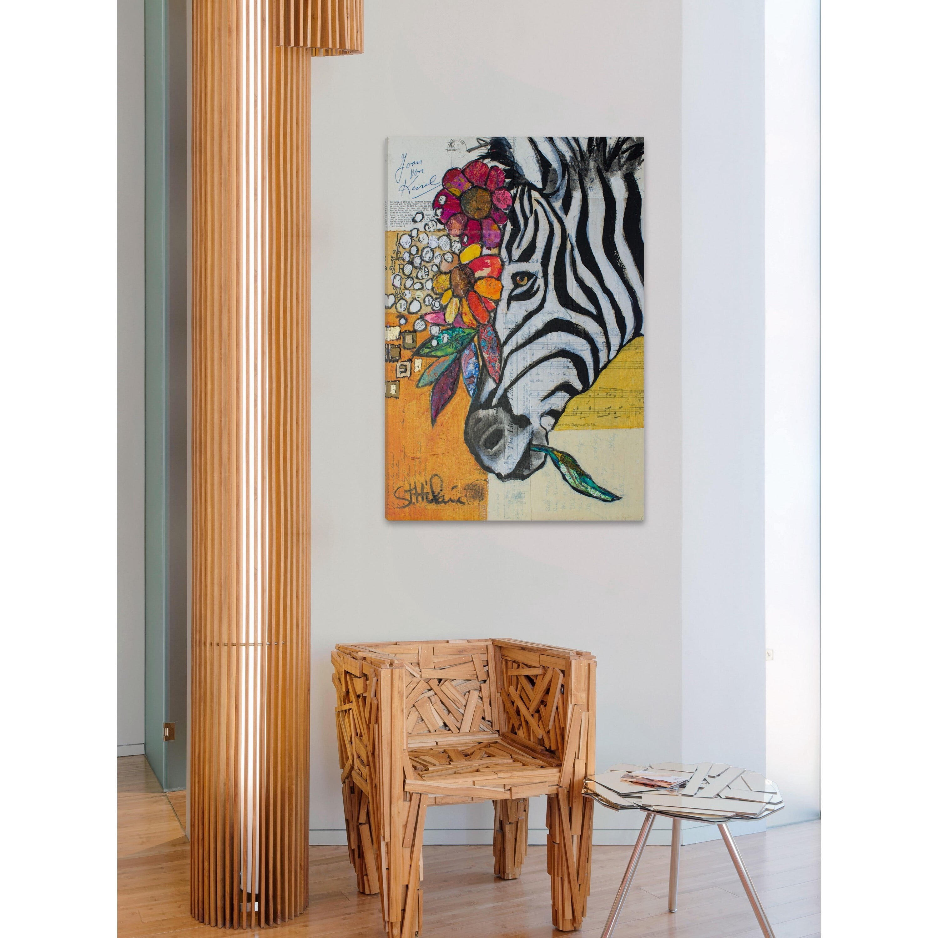 "Don't Change My Stripes" Painting Print on Wrapped Canvas