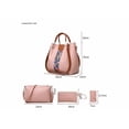 thumbnail image 3 of Set 4 Bolsas Mujer Moda Dama Xtellar negro Cosmetiquera Correa, 3 of 4