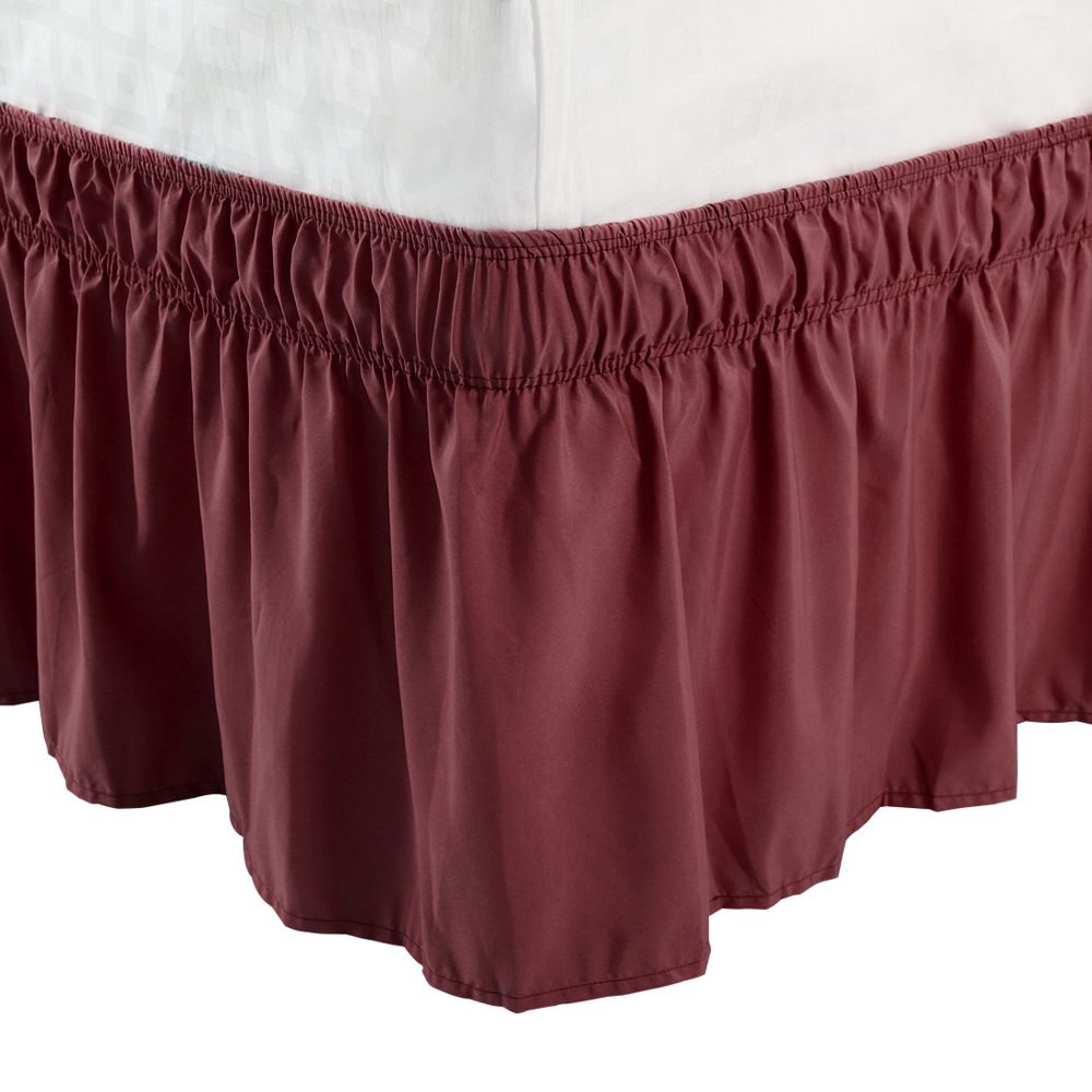 double ruffle bed skirt