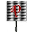 thumbnail image 2 of Letter I Initial Monogram - Houndstooth Black Leash or Key Holder, 2 of 7