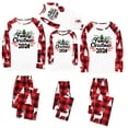 thumbnail image 5 of Nmnitkp Christmas Pajamas for Family Add Festive Atmosphere Family Christmas Pajamas Matching Sets PJ's Sleepwear Printed Top and Plaid Pants with Pockets Family Christmas Pajamas Matching Sets, 5 of 8