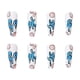 thumbnail image 4 of Apuakthei 24 piezas de uñas postizas ataúd para mujeres, uñas postizas extralargas, pegamento en uñas, uñas postizas con pegamento, 4 of 5