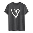 thumbnail image 3 of hotojiny Valentine's Day Shirts for Men Oversized Short Sleeve Heart Outfit T Shirts Lightweight Casual Crew Neck Tee, 3 of 4