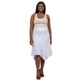 thumbnail image 2 of Plus Size Elastic Waist Handkerchief Midi Skirt, 2 of 10