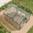 thumbnail image 3 of CarButler 8x10ft Polycarbonate Greenhouse Heavy Duty Walk-in Garden House with Sliding Double Door and Vent for Outdoor Garden Backyard Green, 3 of 9