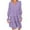 Purple Dresses for Women, variant on SMihono Fashion Womens Casual Flared Long Sleeve Dress V Neck Smocked Flowy A Line Dresses Loose Fit Solid Ruffle Tiered Swing Dress Army Green 8