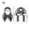 thumbnail image 2 of HUGFEGWE M3 1/8 Inch 304 Stainless Steel U-Shape Bolt Saddle Clamps Cable Wire Rope (M3/ 1/8" (12Pcs)) CJB91-14346, 2 of 3