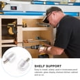 thumbnail image 4 of 50 Pcs Support Transparent pour Étagère de Placard Bibliothèque, 4 of 6