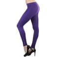 thumbnail image 3 of ToBeInStyle Women's One Size Studded Accent 32" Full Length Leggings, 3 of 3