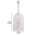 thumbnail image 5 of SPHET Mr Mrs Luggage Tag Travel Suitcase Tags Name Phone Address Label Identifier Wedding Bridal Gift, 5 of 7