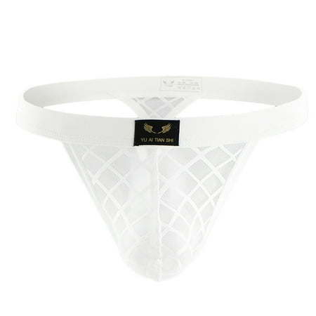 

Panties For Men Underwear Fashion Transparent Low Waist Mesh Thong