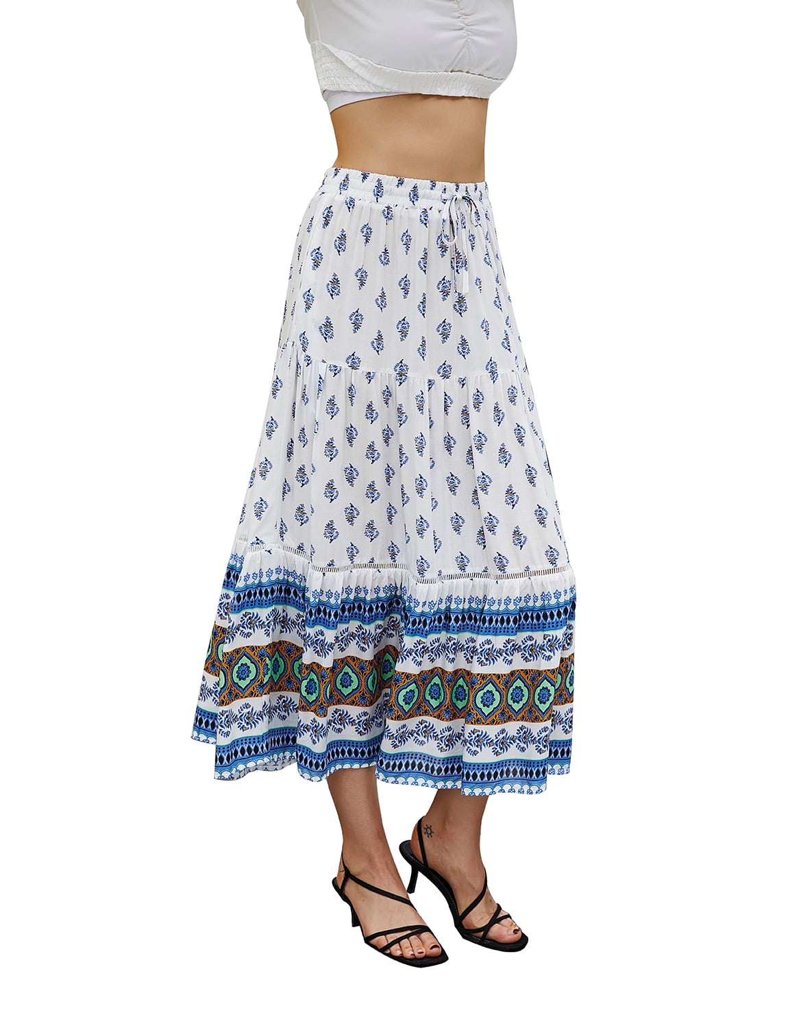 flared ethnic skirt