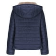 thumbnail image 6 of YUNAFFT Cozy Fleece-Lined Hooded Jacket for Women Loose Fit Short Winter Coat Lightweight Casual Outwear, 6 of 7