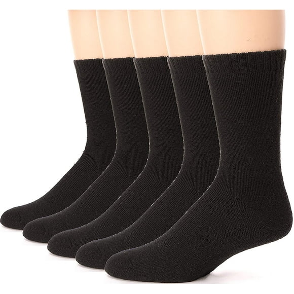 Mens Wool Fuzzy Heavy Thermal Thick Warm Winter Socks 5 Pairs