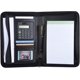 thumbnail image 1 of Portable Professional Business Portfolio Padfolio Folder Document Case Organizer A5 Pu Leather Zippered Closure With Calculator Card Holder Memo Note, 1 of 5