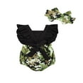 thumbnail image 3 of Bébés Filles Ensemble Camouflage Mouche Manches Bowknot Chapeaux, 3 of 6