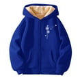 thumbnail image 4 of XEGLSBU Girls Winter Coat Size 7/8 Girls Winter Hooded Jacket with Zip up Printed Playful Outerwear for Toddlers and Kids Cozy Pockets Boys Winter Coat Size 8-9 Dark Blue Size 4-5 Years, 4 of 4