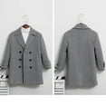 thumbnail image 6 of OGLCCG Boys Double Breasted Wool Blend Trench Coat Winter Pea Coat with Pockets Fashion Warm Notch Lapel Collar Long Jacket 1-15 Years, 6 of 8