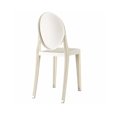 thumbnail image 2 of Heavenly Collection Plastique Blanc Chaise Sans Bras, 2 of 3