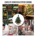 thumbnail image 2 of PULLIMORE 2PCS Tabletop Mini Christmas Tree, 7.9" / 11.8" Artificial Miniature Pine with Linen Base for Christmas Decorations, Dining Table, 2 of 9