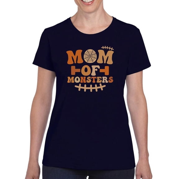 Mom Of Monsters. Funny Quote T-Shirt Women -Image by Shutterstock, Female 3X-Large