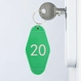 thumbnail image 3 of Tnobhg 10 Pcs Key Tags Vintage Motel Keychain Fade-resistant Smooth Surface Long-lasting DIY Crafts Ornament, 3 of 8