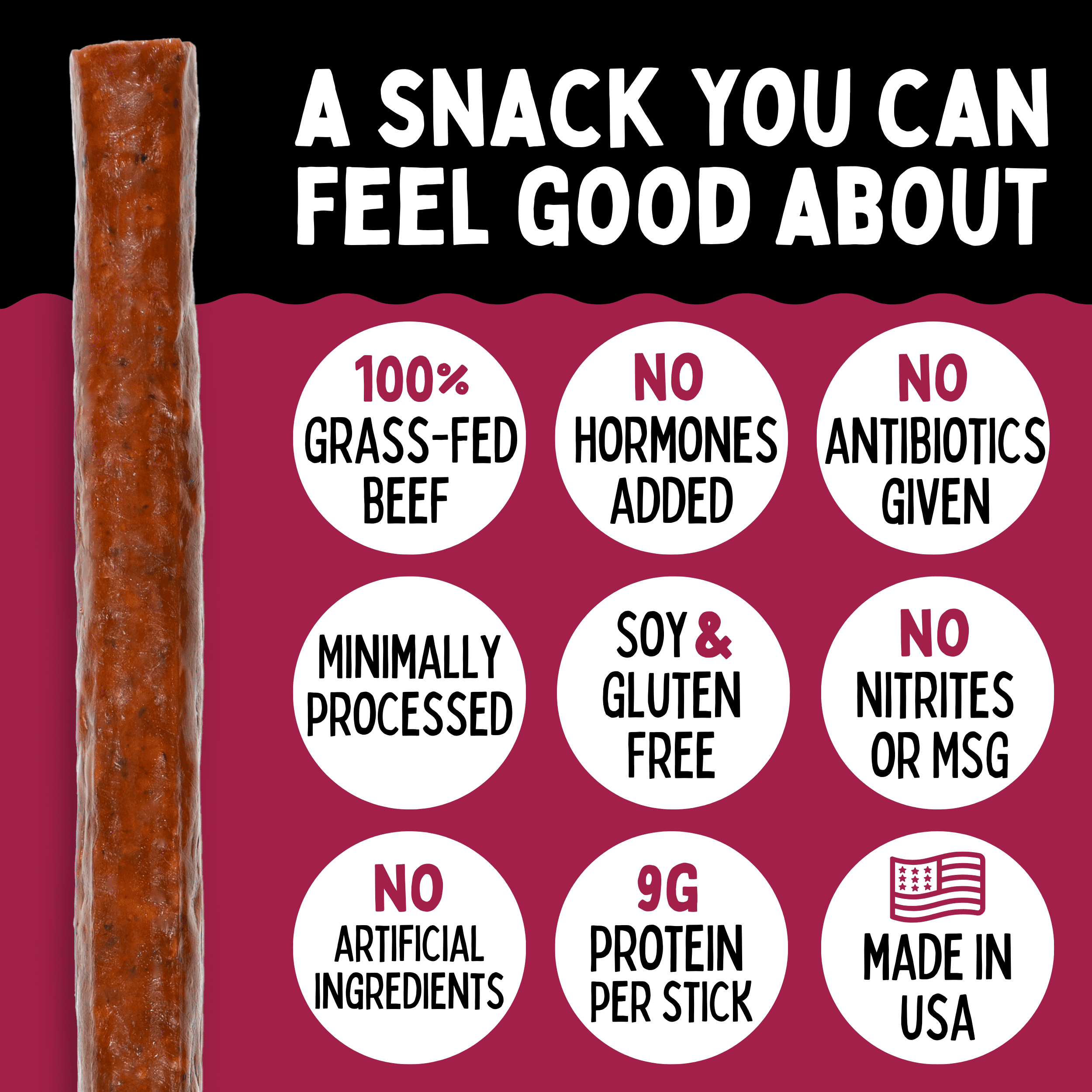 Smokey Sweet, Sogo Snacks, Grass Fed Beef Sticks. No Artificial Nitrates, Nuts or MSG. Gluten, Soy, Dairy Free Beef Jerky. Low Calorie High Protein Meat Stick. Paleo & Keto Snack (24 Cnt)