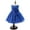 Dark Blue, variant on TIHLMK Party Dresses Girl Clothes Sleeveless Girls Dresses Girls Princess Dresses with Bow Tie Lace Dress Girls with Flowers Embroidery